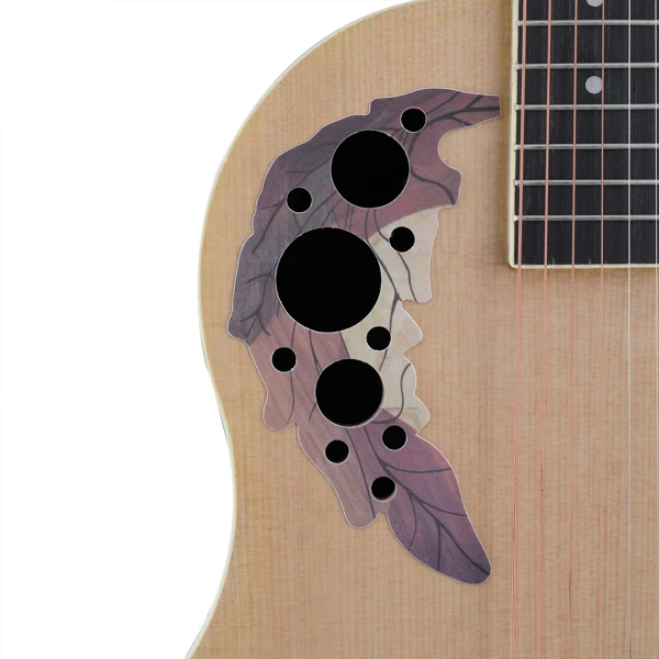 41 inch Cutawary Round Back Acoustic Guitar Spruce Top Grape Hole Burlywood view 2
