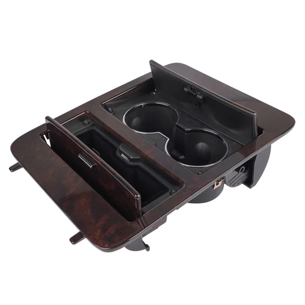 New Console Cup Holder Woodgrain Fits for Cadillac Escalade Chevrolet Suburban Silverado GMC Yukon Sierra 1500 2500HD 3500HD 2007-2014 23164631 20811675 view 2