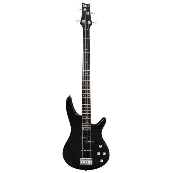 GIB Electric Bass Guitar Full Size 4 String Black view 2