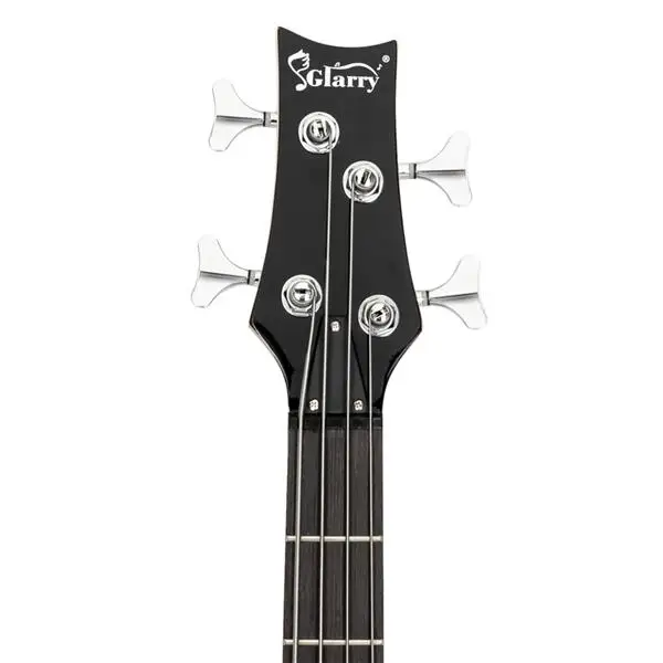 GIB Electric Bass Guitar Full Size 4 String Black view 3