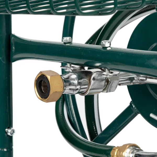 Iron Four-Wheel Pipe Truck Dark Green [Not an inflatable tire] view 2