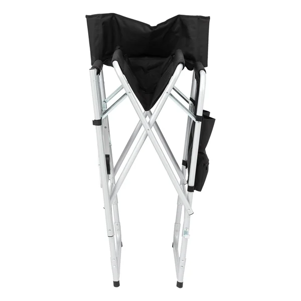 Silver White Iron Pipe Black Cloth Surface Plastic Sprayed Iron Round Pipe Director's Chair 103*60*499cm 120kg Without Carrying Bag view 3