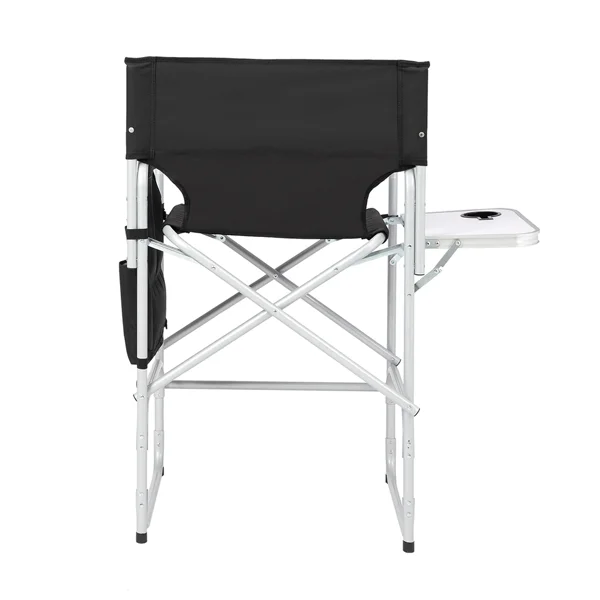 Silver White Iron Pipe Black Cloth Surface Plastic Sprayed Iron Round Pipe Director's Chair 103*60*499cm 120kg Without Carrying Bag view 5