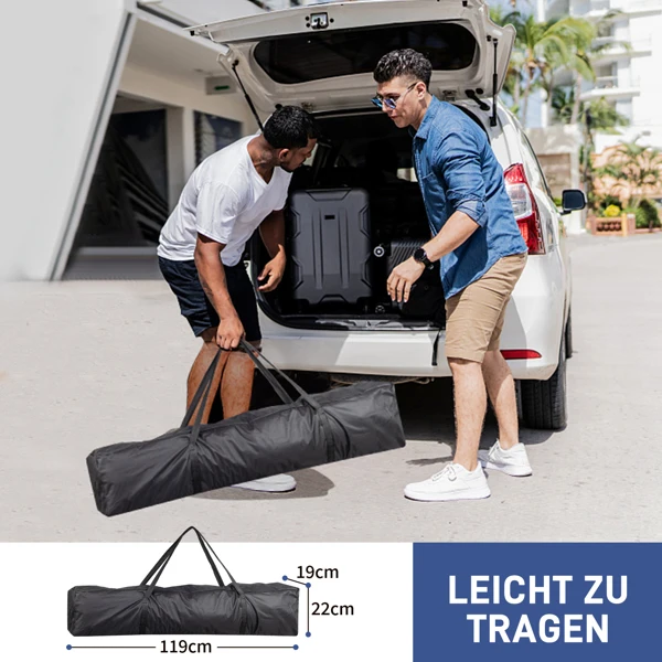 3 x 3m Two Doors & Two Windows Practical Waterproof Right-Angle Folding Tent Blue view 5