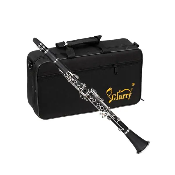 17 Keys Flat B Black Clarinet with Two Mouthpieces Connector for Beginner Student view 3
