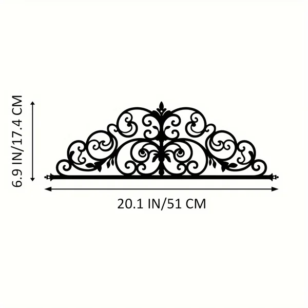CIFbuy Vintage Floral iron Over-The-Door Hanger Reversible Seasonal Wall Door Decor for Living Room Bedroom Kitchen Bathroom
