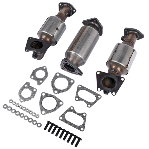 3x Catalytic Converters Kit Fit for Honda Accord 3.0L 2003-2007 45106 45107 45108 view 2