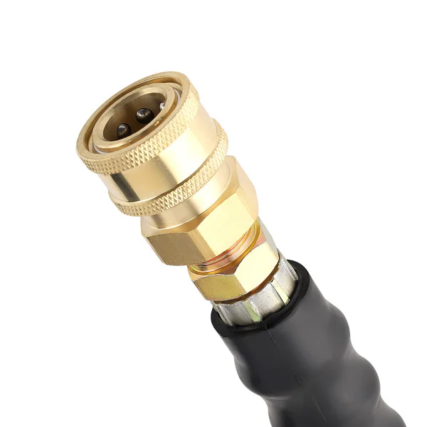 Non-Marking 2-Braid R2 HighTem Water Pressure Washer Hose 3/8" x 100ft 6000psi view 5