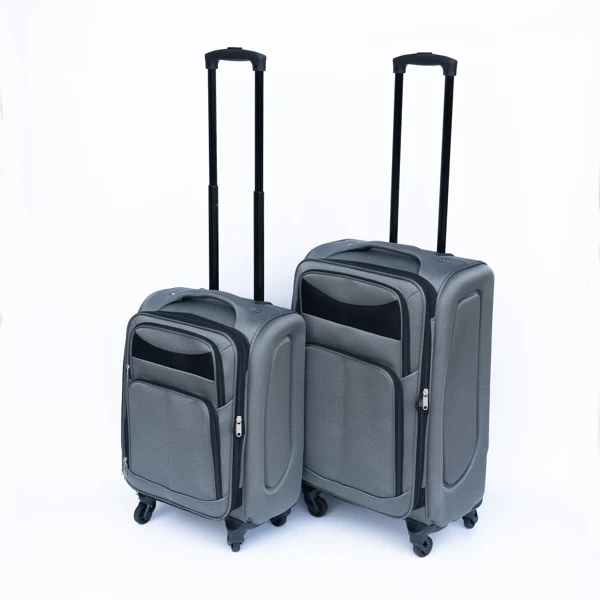 (20+24) Two-piece suitcase suitcase set Oxford trolley case without password lock universal wheel GRAY -Does not support self pick up