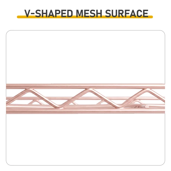 5-layer adjustable shelf with adjustable spacing, pin-type deformable structure, adjustable feet, display rack, iron, 54*29*150cm, powder coated with high-gloss powder view 2
