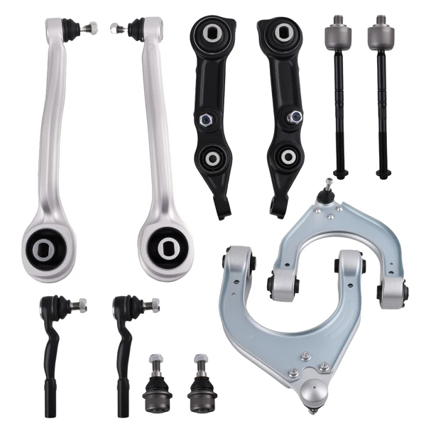 Front Lower Upper Suspension Control Arms Fit for Mercedes Benz CLS500 2006 Front Suspension Kit 12 Piece 2113302503, 2113302603 2113308907, 2113309007 view 2