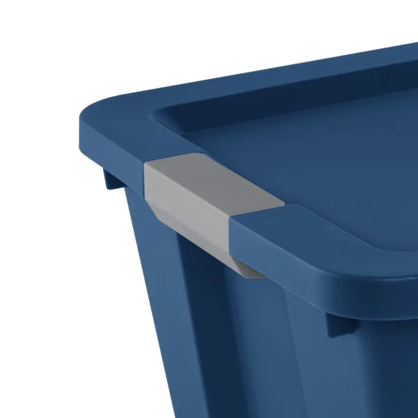 (2 pack) 34 Gallon Extra-Large Storage Bin, Plastic Storage Container with Latch Lid, Blue (Shipment from Walmart) view 5