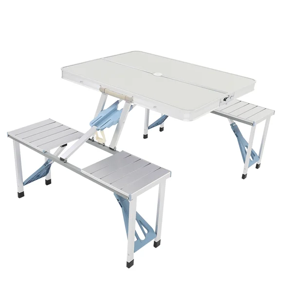 One Piece Folding Table and Chair Aluminum Alloy view 3
