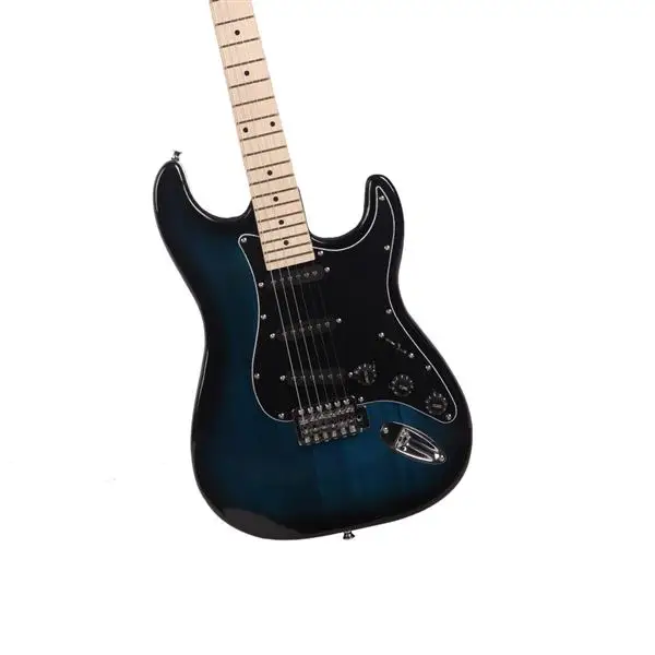 GST Stylish Electric Guitar Kit with Black Pickguard Dark Blue view 5