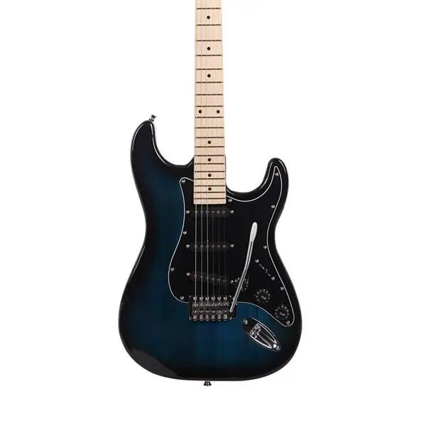 GST Stylish Electric Guitar Kit with Black Pickguard Dark Blue view 6
