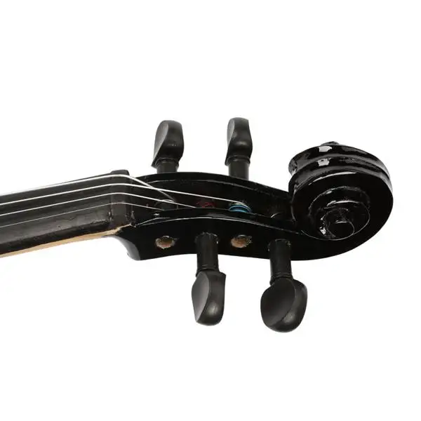 New 3/4 Acoustic Violin Case Bow Rosin Black view 6