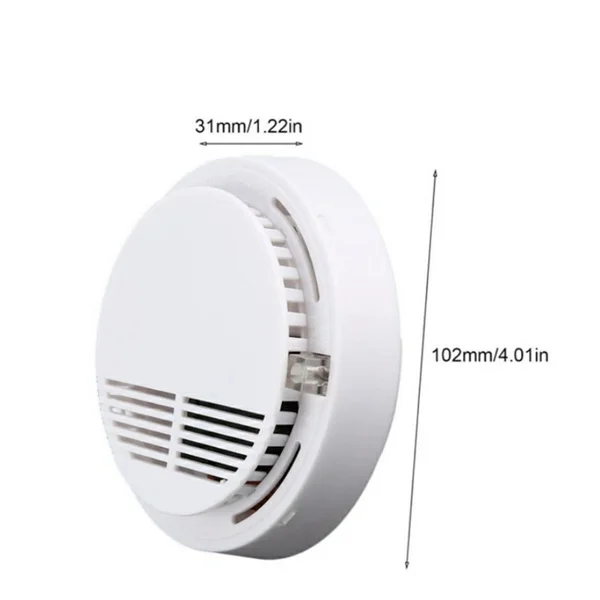 Smoke Alarm Detector Home Fire Safety Sensor Alert Battery Included view 3