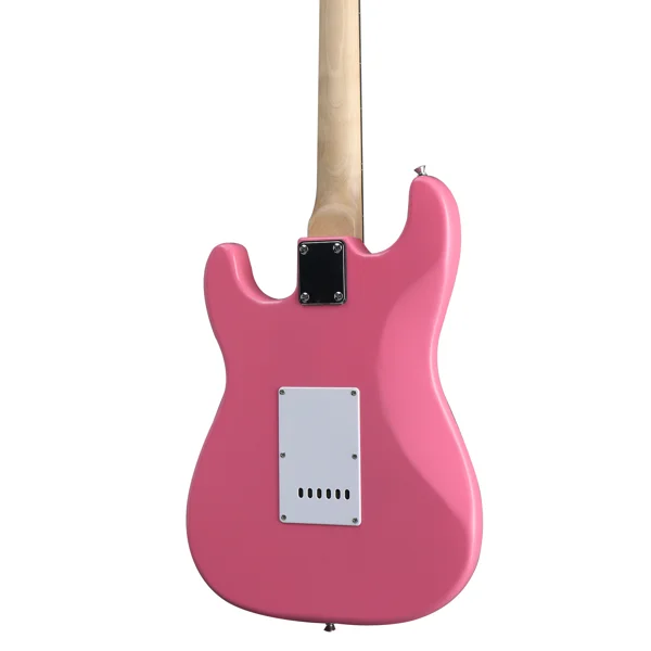 KST Stylish H-S-S Pickup Electric Guitar Kit with 5W AMP Bag Guitar Strap Strings rose red view 5