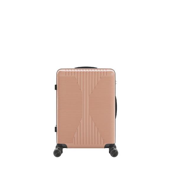 Non-TSA customs lock 3-in-1 PP trolley case, 20in, 24in, 28in PP rose gold view 4