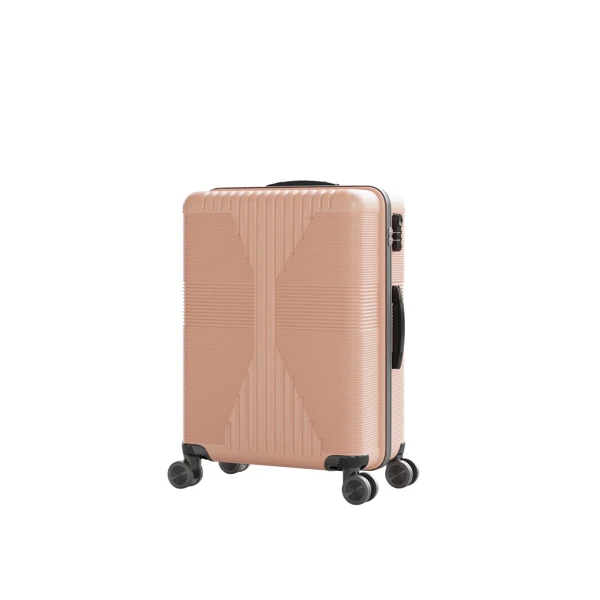 Non-TSA customs lock 3-in-1 PP trolley case, 20in, 24in, 28in PP rose gold view 5