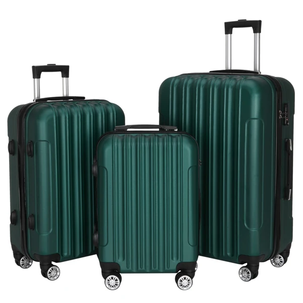3-in-1 Multifunctional Large Capacity Traveling Storage Suitcase Dark Green view 2