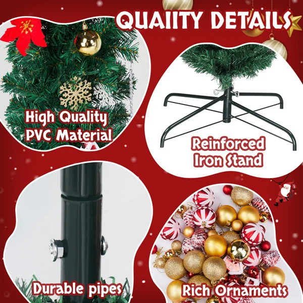 240*40*265cm PVC Christmas Arch view 3
