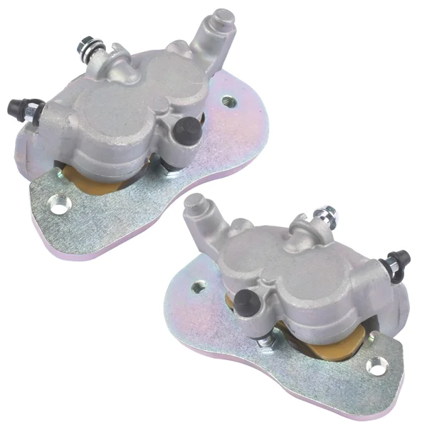 2pcs Front Brake Calipers & Sintered Pads Replacement for Can-Am Commander Defender Maverick 705601462+705601463 view 3