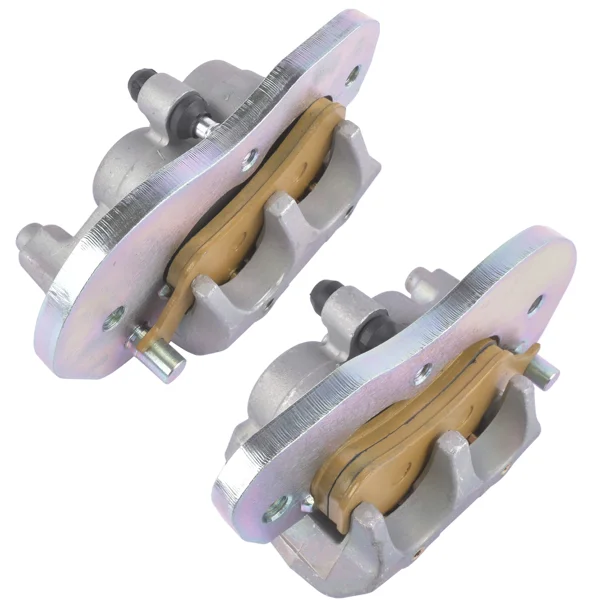 2pcs Front Brake Calipers & Sintered Pads Replacement for Can-Am Commander Defender Maverick 705601462+705601463 view 5