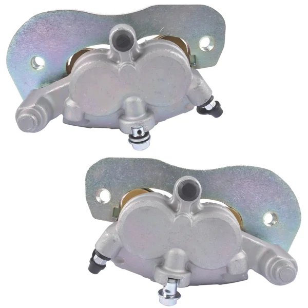 2pcs Front Brake Calipers & Sintered Pads Replacement for Can-Am Commander Defender Maverick 705601462+705601463 view 6