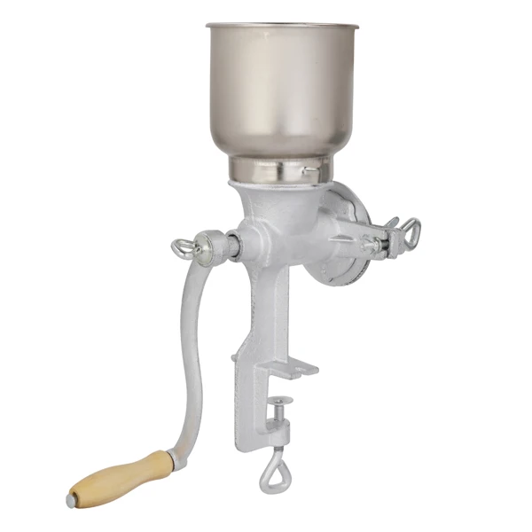 500# Home Use Hand Cranking Operation Grain Grinder Silver view 5