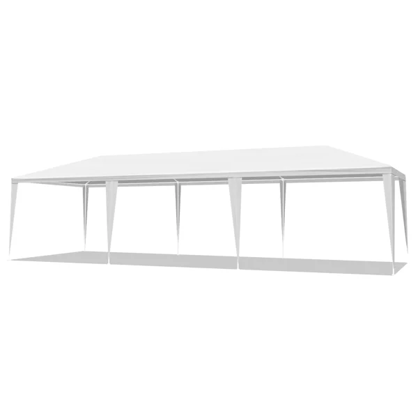 3*9m Non-Cloth PE Cloth Plastic Sprayed Iron Pipe Outdoor Party Tent White view 2