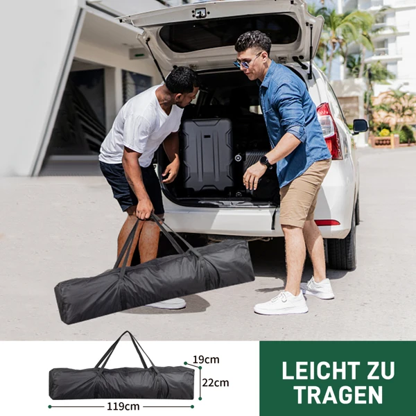 10x10ft Outdoor Pop Up Canopy, Portable Instant Canopy Tent with 4 Sidewalls for Outdoor Events Party Wedding Birthday Graduation, Dark Grey view 5
