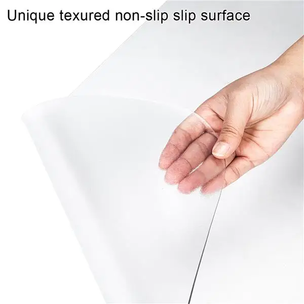 PVC Dull Polish Chair Mat Protection Floor Mat 90x120x0.2cm Rectangular view 5