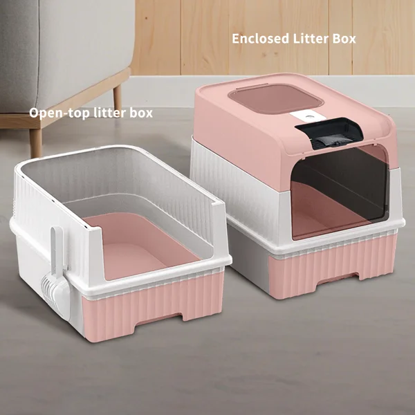 pinkMagic Cube Intelligent Cat litter Box - Free Hands, Enjoy Pure Life | Automatic Cleaning, Silent Design, Preferred for Multi Cat Families view 6