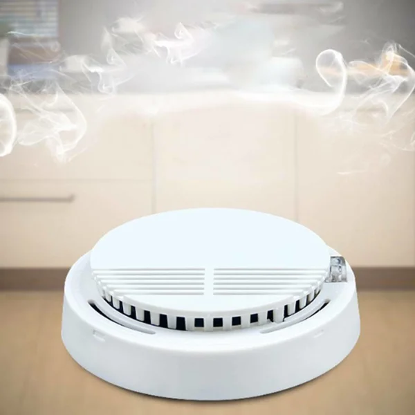 (2 Pack) Smoke Alarm Detector Home Fire Safety Sensor Alert Battery Included view 6