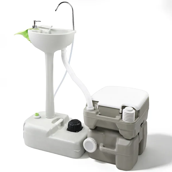 Portable Removable Outdoor Hand Sink with Portable Toilet view 3