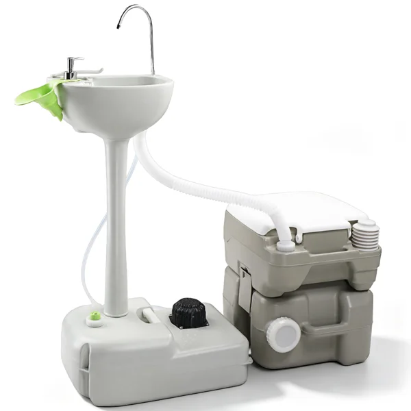 Portable Removable Outdoor Hand Sink with Portable Toilet