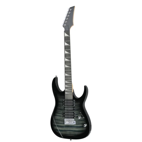 170 Model 39in Electric Guitar HSH Pickups Black complete starter kit suit for Hard Tiger-striped Black view 3