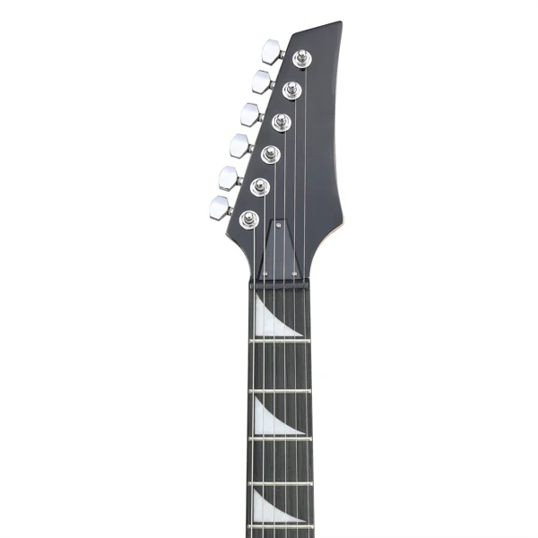 170 Model 39in Electric Guitar HSH Pickups Black complete starter kit suit for Hard Tiger-striped Black view 4