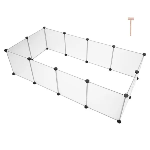 Pet Playpen, Portable Large Plastic Yard Fence Small Animals, Puppy Kennel Crate Fence Tent view 6