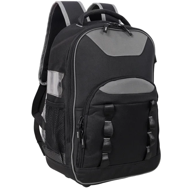 Oxford Cloth Multifunctional Tool Backpack, Heavy-Duty Tool Bag with Multiple Pockets for Electricians and Technicians
