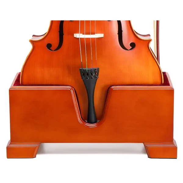 4/4 Natural reddish-brown cello base with foam protective layer view 3