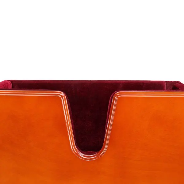 4/4 Natural reddish-brown cello base with foam protective layer view 4