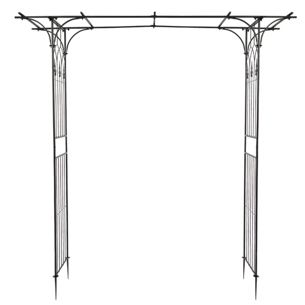 Flat Roof Wrought Iron Arches Plant Climbing Frame view 5