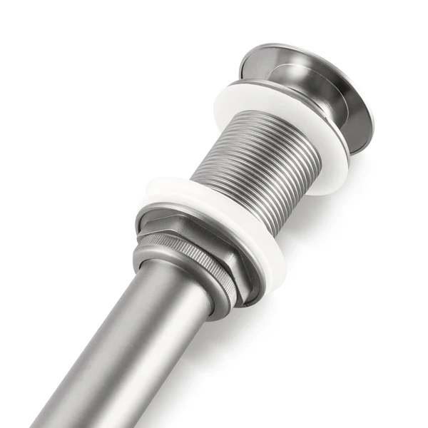 Bathroom Sink Drain without Overflow, Vessel Sink Lavatory Vanity Pop Up Drain Stopper, 304 Stainless Steel view 3