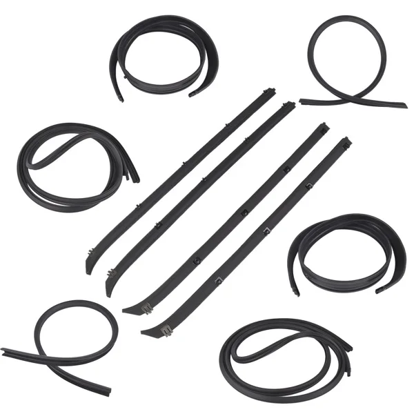 10x Door Window Weatherstrip Seal Kit for Dodge Truck Ram charger Plymouth D150 D250 D350 1980-1993 view 6