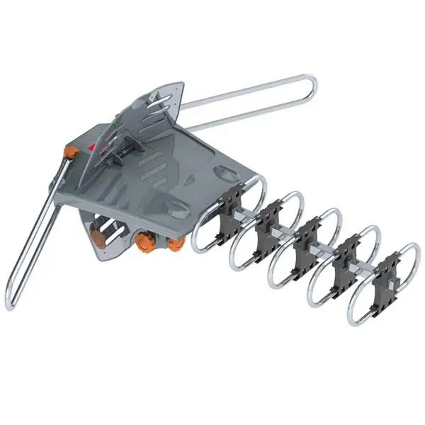 360-Degree Rotation UV Dual Bands 28-36dB Outdoor Antenna Install-free Guide without Stand view 2