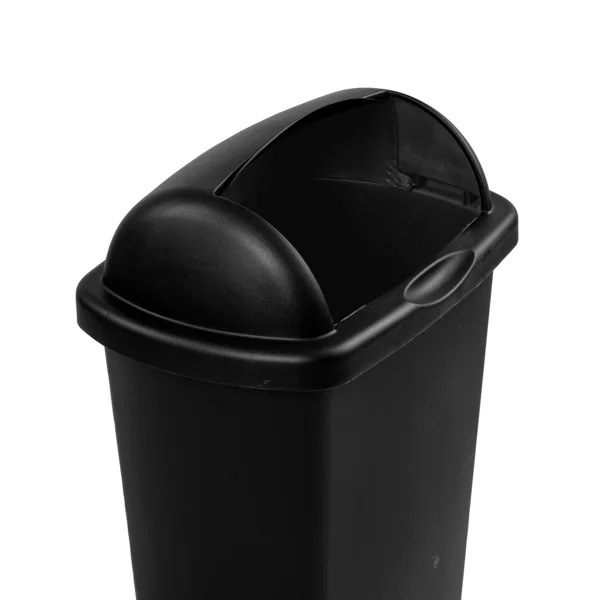 Large Kitchen Trash Can, 13 Gallon Plastic Garbage Bin with Roll Top Lid, Black (Shipment from Walmart) view 6