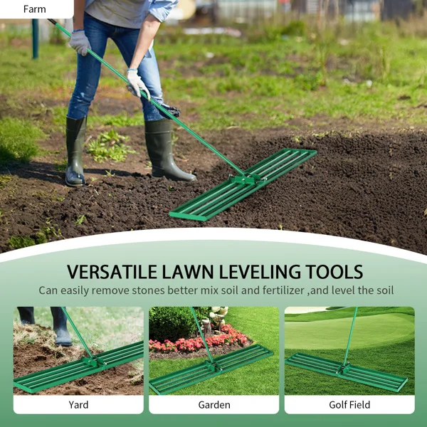 36*9.8*75inch Lawn Leveling Rake view 6