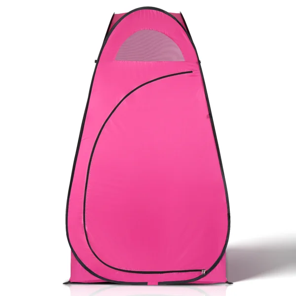 Portable Outdoor Pop-up Toilet Dressing Fitting Room Privacy Shelter Tent Pink view 4